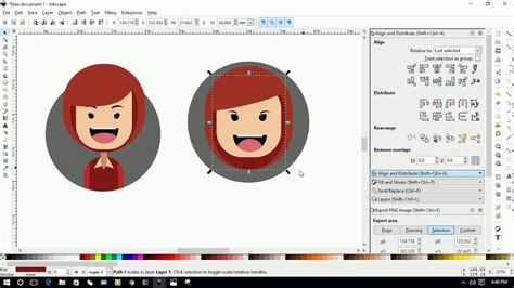 How To Design Flat Avatar 1 Tutorial Inkscape [ Bahasa Indonesia