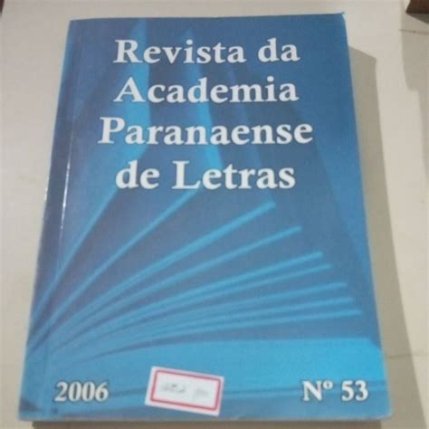 Revista Da Academia Paranaense De Letras M Shopee Brasil