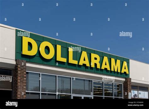 Closeup Of Dollarama Store Logo Sign On The Building Thornhill On