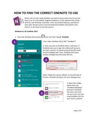 Fillable Online How To Find The Correct Onenote To Use Fax Email Print