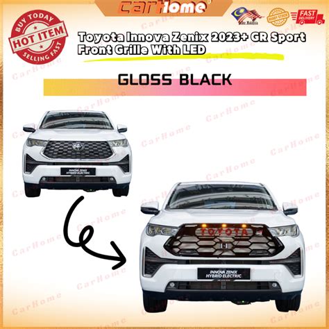 Toyota Innova Zenix 2023 GR Sport Front Grille Grill With Yellow LED