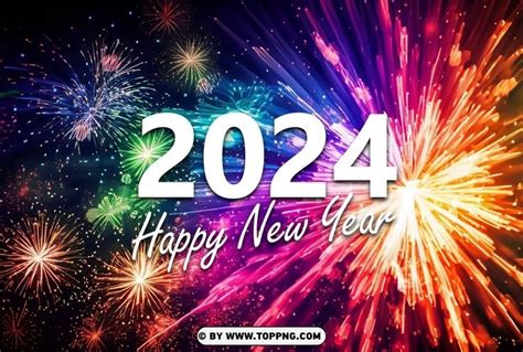 Free Download | High Quality Happy New Year 2024 Fireworks Background