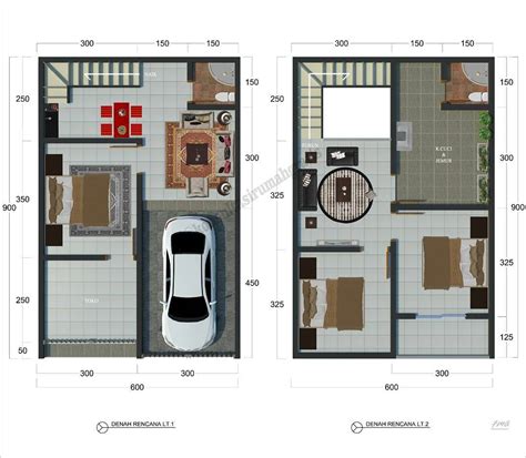14 Denah Rumah Type 36 Minimalis Rumah Desain 2023