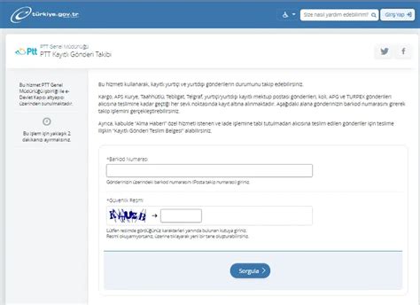 PTT Kargo Takip 2024 Barkod Sorgulama İsimden TC ile Sorgulama