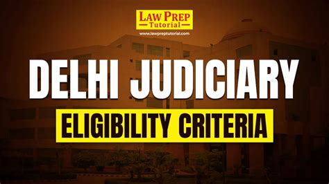 Delhi Judiciary Eligibility 2024 Age Limit Qualification Details