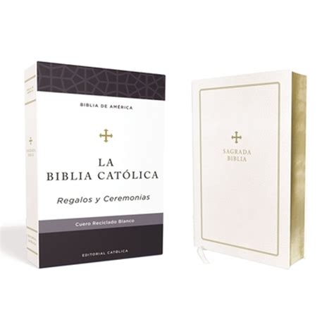 Pre Owned Biblia Católica Regalos Y Ceremonias Color Blanca Cuero