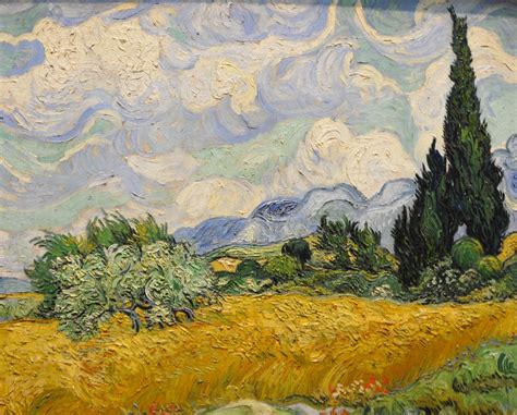 Vincent Van Gogh Wheat Field With Cypresses At New York Metropolitan