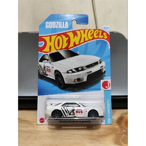 PUTIH HITAM Hot Wheels Regular Card Nissan Skyline GT R BCNR Godzilla White Black Shopee