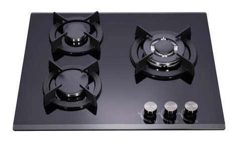 Hot Sell Popular Kitchen Appliance Black Tempered Glass Cooktop 3 Burner Built In Electric And