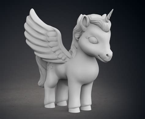 3d printable unicorn