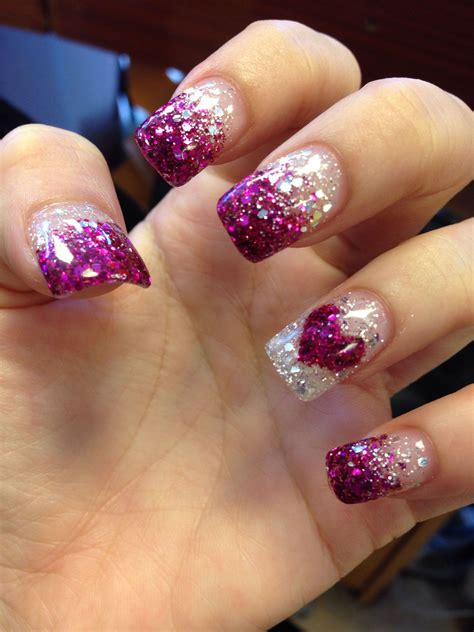 The Best Ideas for Glitter Fade Acrylic Nails – Home, Family, Style and ...