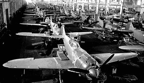 World War Ii In Pictures — Soviet Airplanes Getting Built At The Factory