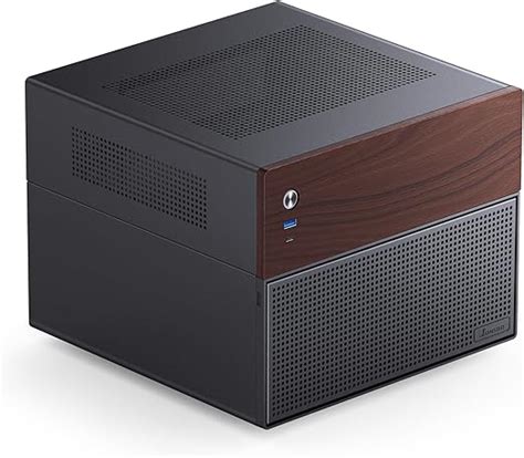 Amazon Jonsbo N Black Nas Pc Case Walnut Wood Drive Bay Hdd Hot Swap Non