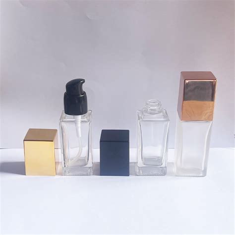 glass foundation bottle  cosmetics rt packaging