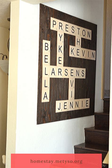 Diy Scrabble Wall Art In Scrabble Wall Art Dream Home Design