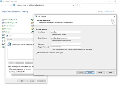 Outlook 20162019 Click To Run Adding Multiple Office 365 E Mail
