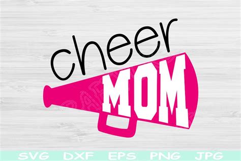 Megaphone Cheer Mom Svg For Cheerleading Graphic By Tiffscraftycreations · Creative Fabrica