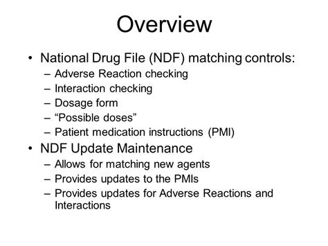 Matching To National Drug File Pharmacy Data Management Pdm Urban