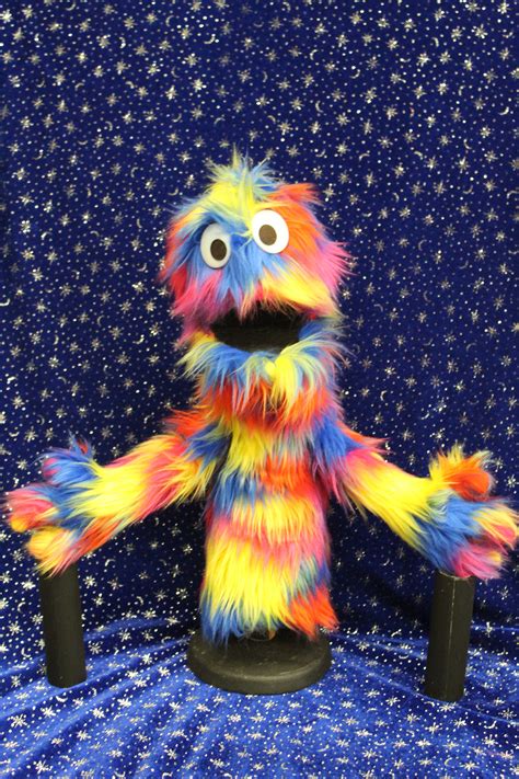Multi Colored Naked Monster Blank Mouth Puppet Etsy