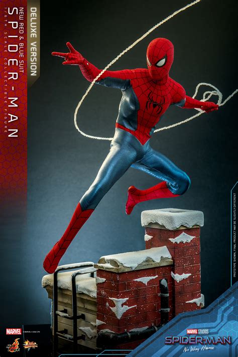 Hot Toys MMS Spider Man No Way Home New Red Blue Suit