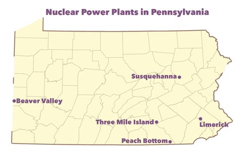 Map Of Pennsylvania Showing Power Plants