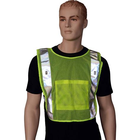 Safeways Neon Yellow LED Mesh Power Vest - Walmart.com