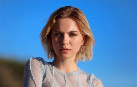 Wallpaper Short Hair Model Gorgeous Photoshoot Posing Closeup Hot Babe Beautiful Face For