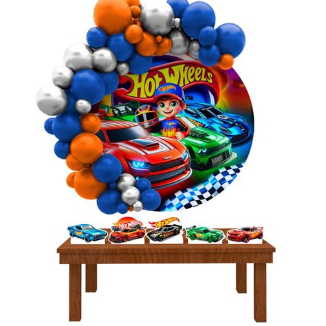 Kit Festa Redondo Hot Wheels D Painel E Displays Elo