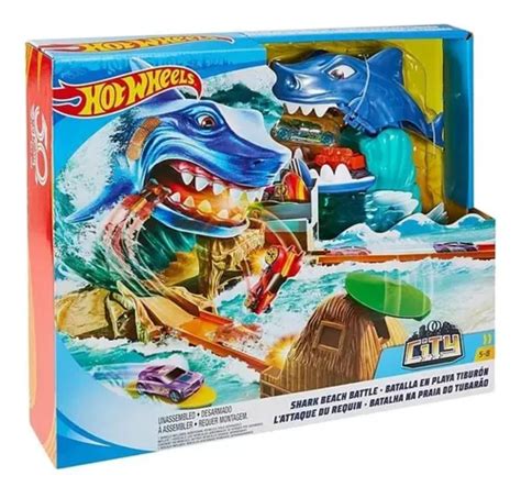 Hot Wheels Batalla En Playa Tiburon Pista Nueva Fotos Reales Envío gratis