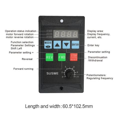 2023 VFD 0.75Kw 220V RS485 Frequency Converter Is Used For Motor Speed ...