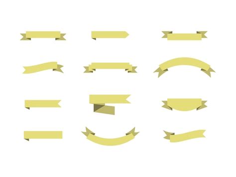 Premium Vector Ribbon Vector Style