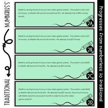 numberless word problems bundle   grade math  leaf  stem