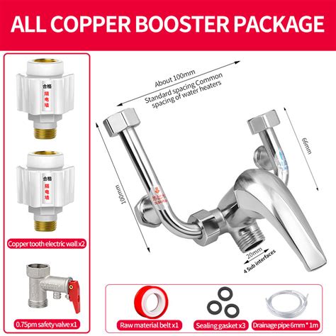 Electric Water Heater Mixing Valve L Hot And Cold Water Faucet Accessories With A Full Set Of