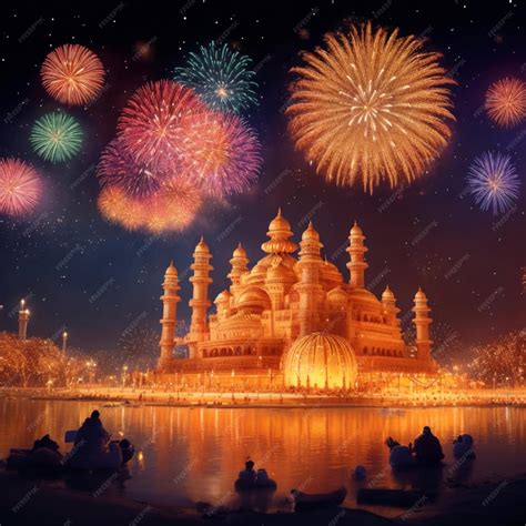 Premium AI Image | Deepavali festival celebration in a grand palace ...