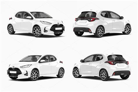 Toyota Yaris Car Mockup Behance