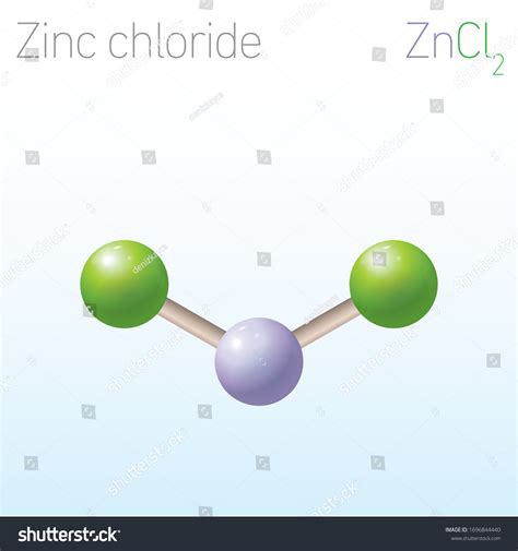 Zinc Chloride Zncl2 Structural Chemical Formula Stock Vector (Royalty ...