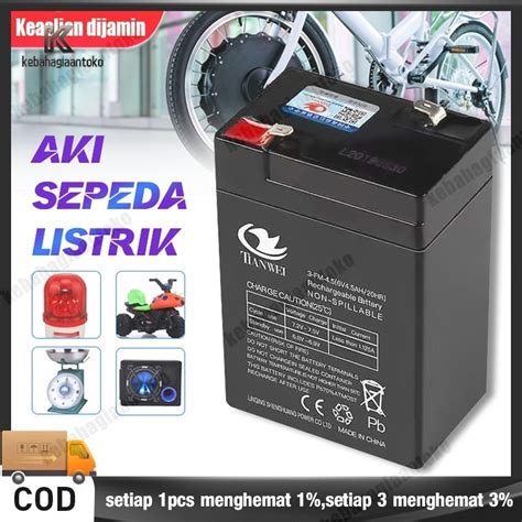 Jual Baterai Aki Kering 6V 4 5Ah Baterai UPS Battery Lampu Emergency