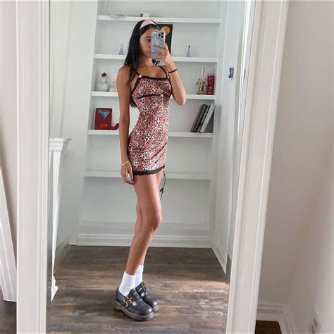 Leopard Print Lingerie Mini Dress Barely Ever Worn Depop