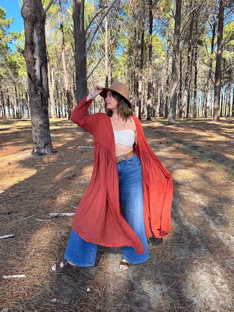 DRESS NN EVIE TERRACOTTA Naked Gypsy