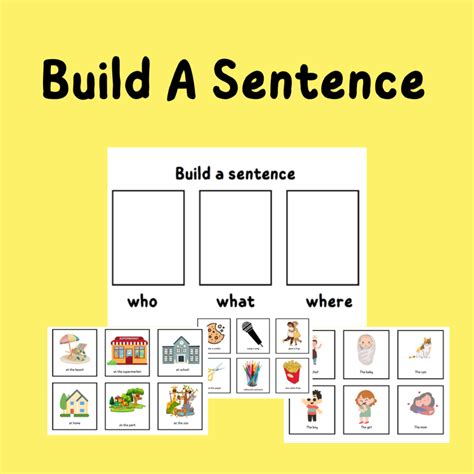 Build A Sentence • Teacha