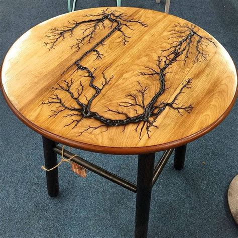 a table that has some branches on it