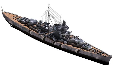 German Battleship Bismarck 3d Model Turbosquid 1891651