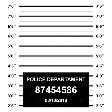 Premium Vector Police Mugshot Police Lineup On White Background