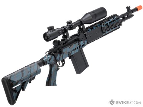 Cyma Sport Full Metal M Ebr Designated Marksman Rifle Airsoft Aeg W