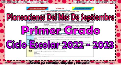 Planeaciones Primer Grado 2022 2023 Image To U