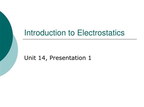 Ppt Introduction To Electrostatics Powerpoint Presentation Free