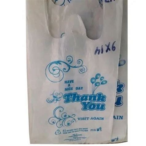 W Cut Printed Ldpe Carry Bag For Shopping Capacity Kg At Rs