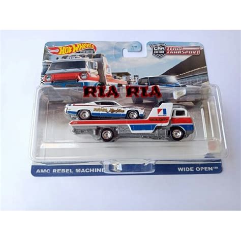 Jual HOT WHEELS AMC REBEL MACHINE X WIDE OPEN TEAM TRANSPORT Q Shopee Indonesia