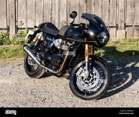 Triumph Thruxton Tfc Cc Stock Photo Alamy