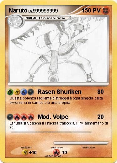 Pok Mon Naruto Rasen Shuriken Ma Carte Pok Mon